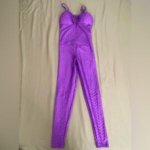 Purple textured bodysuit